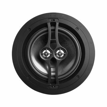 R83DT 8" Dual Tweeter Ceiling Speaker Carbon Fiber, Single, Black Series